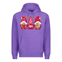 Pink Christmas Gnomes Premium Hoodie | Teevron
