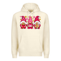 Sandshell Pink Christmas gnomes Premium Hoodie - NancyCooperArtShop