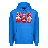 True Royal Pink Christmas gnomes Premium Hoodie - NancyCooperArtShop