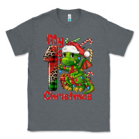 Charcoal Heather my first christmas dragon Classic Tee - FaDigitalArtStudio