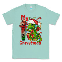 Seafoam my first christmas dragon Classic Tee - FaDigitalArtStudio