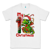 White my first christmas dragon Classic Tee - FaDigitalArtStudio
