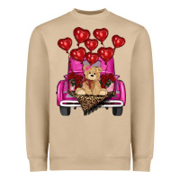 Mushroom Valentine's day tedybear truck Heavyweight Sweatshirt - RanaPortraitStore