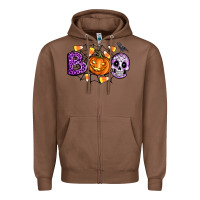Chestnut Boo halloween Zipper Hoodie - Artiststas