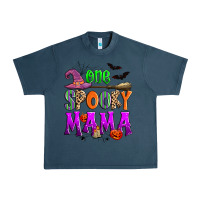 Midnight Navy one spooky mama Urban Heavy Tee - Zillion Design Studio