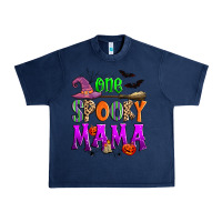 Navy one spooky mama Urban Heavy Tee - Zillion Design Studio