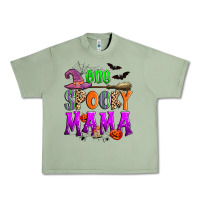 Oil Green one spooky mama Urban Heavy Tee - Zillion Design Studio