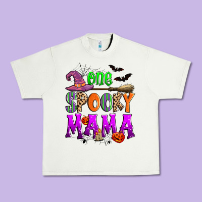 One Spooky Mama Urban Heavy Tee Designed By Zillion Design Studio