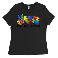Black peace love  cure Ladies Tee - AdoDesignShop