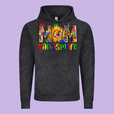 Mom Autismlife Zillion Vintage Hoodie Designed By Zillion Design Studio