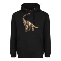 Black Brachiosaurus Heavyweight Hoodie - LillyAllenDesigns