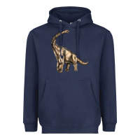 Navy Brachiosaurus Heavyweight Hoodie - LillyAllenDesigns