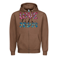 Chestnut love like jesus Zipper Hoodie - JahusDesignShop