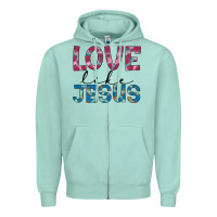 Seafoam love like jesus Zipper Hoodie - JahusDesignShop