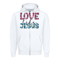 White love like jesus Zipper Hoodie - JahusDesignShop