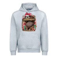 Heather Grey cute floral baby sloth Urban Hoodie - Jasminsmagicworld
