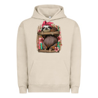 Pigment French Oak cute floral baby sloth Urban Hoodie - Jasminsmagicworld