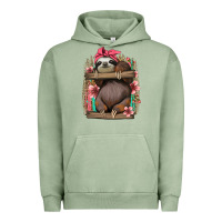 Pigment Oil Green cute floral baby sloth Urban Hoodie - Jasminsmagicworld