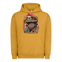 Pigment Peanut Butter cute floral baby sloth Urban Hoodie - Jasminsmagicworld