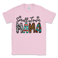 Bubblegum Pink small town mama Classic Tee - CowhideDigitalArt