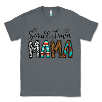 Charcoal Heather small town mama Classic Tee - CowhideDigitalArt