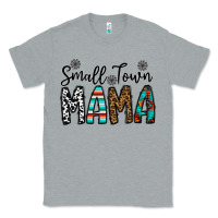 Heather Grey small town mama Classic Tee - CowhideDigitalArt