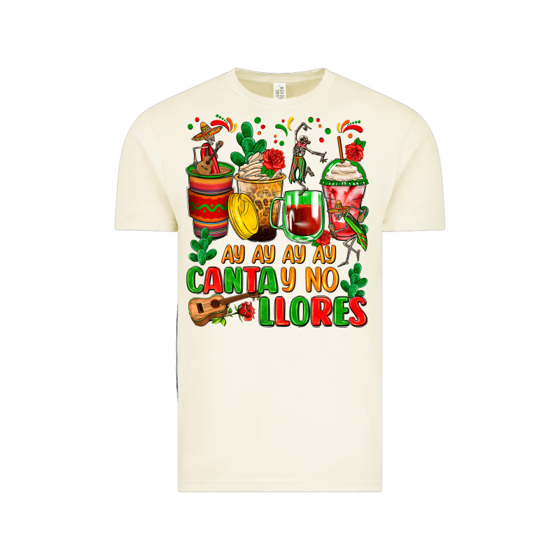 Ay Ay Ay Ay Canta Y No Llores Coffee Cups Vintage Tee by Zillion Design Studio | Teevron