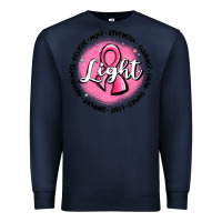 Navy fight breast cancer Premium Sweatshirt - MaliasSmallBusiness