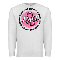 Oatmeal Heather fight breast cancer Premium Sweatshirt - MaliasSmallBusiness