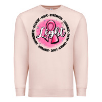 Pale Pink fight breast cancer Premium Sweatshirt - MaliasSmallBusiness