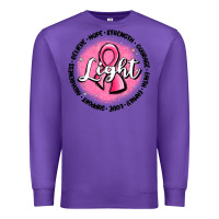 Purple fight breast cancer Premium Sweatshirt - MaliasSmallBusiness