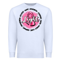 White fight breast cancer Premium Sweatshirt - MaliasSmallBusiness
