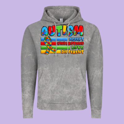 Autism Accept Understand Love Different Vintage Hoodie Designed By Jahusdesignshop