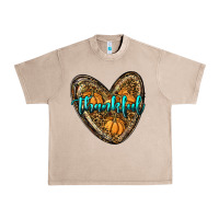 French Oak thankful pumpkin heart Urban Heavy Tee - RanaPortraitStore