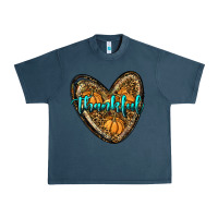 Midnight Navy thankful pumpkin heart Urban Heavy Tee - RanaPortraitStore