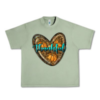 Oil Green thankful pumpkin heart Urban Heavy Tee - RanaPortraitStore
