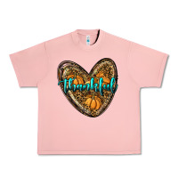 Salmon thankful pumpkin heart Urban Heavy Tee - RanaPortraitStore