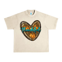 Sandshell thankful pumpkin heart Urban Heavy Tee - RanaPortraitStore