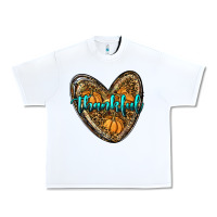 White thankful pumpkin heart Urban Heavy Tee - RanaPortraitStore