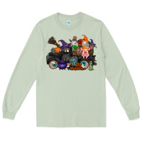 Matcha halloween farm animals truck Long Sleeve Tee - RacoonDesign