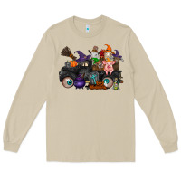 Mushroom halloween farm animals truck Long Sleeve Tee - RacoonDesign