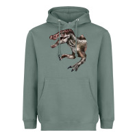 Sage Spinosaurus Face Heavyweight Hoodie - LillyAllenDesigns
