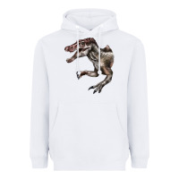 White Spinosaurus Face Heavyweight Hoodie - LillyAllenDesigns