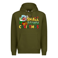 Army Green Small town Christmas Premium Hoodie - NancyCooperArtShop