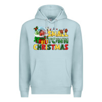 Blue Mist Small town Christmas Premium Hoodie - NancyCooperArtShop