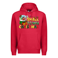 Cardinal Small town Christmas Premium Hoodie - NancyCooperArtShop
