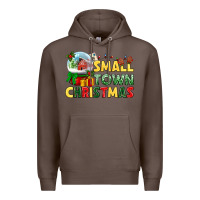 Coffee Small town Christmas Premium Hoodie - NancyCooperArtShop