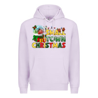 Lilac Small town Christmas Premium Hoodie - NancyCooperArtShop