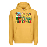 Mustard Small town Christmas Premium Hoodie - NancyCooperArtShop