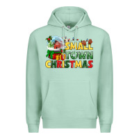 Seafoam Small town Christmas Premium Hoodie - NancyCooperArtShop